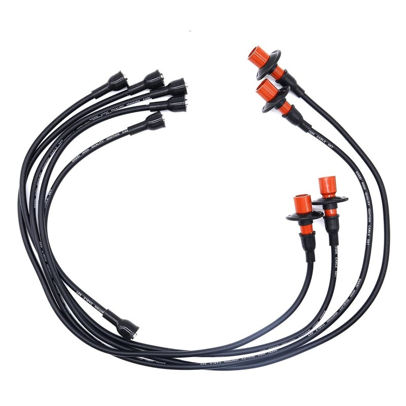 OXCANO 09001 مجموعة أسلاك شمعات الإشعال للسيارات من 5 أسلاك كابل الإشعال متوافقة مع فولكس فاجن 1946 1947 1948 1949 1950 1951 1952 1953 1954 1955 1956 1957 1958 1959 1960 1961 1962 1963 1964 1965-1979 - Image 1
